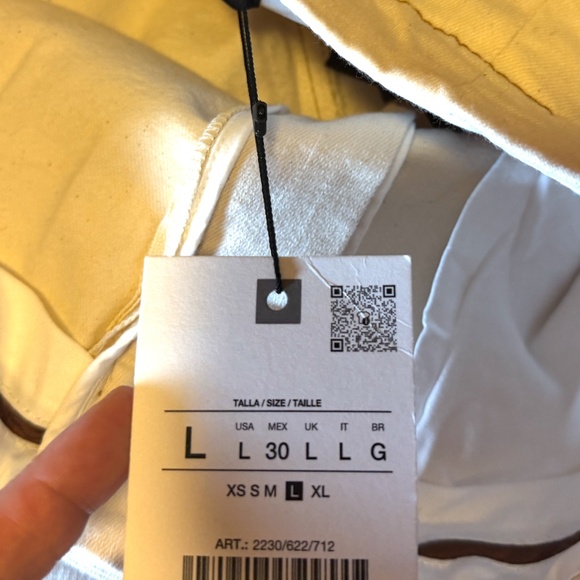 Zara ecru low rise topstitched bootcut jeans NWT - Picture 9 of 14